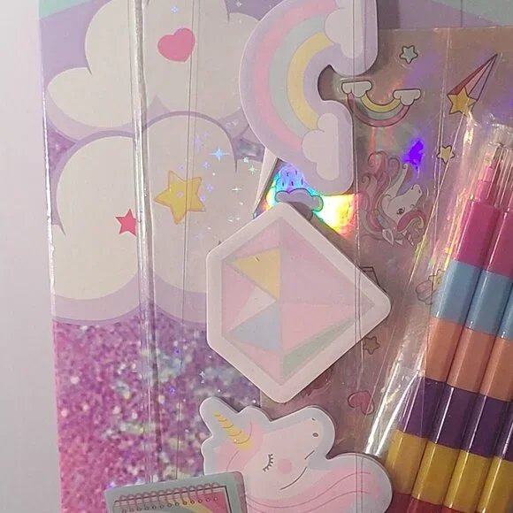 Magical All-In-One Activity Set – Unicorn Theme, Crayons, Stickers & More (6+) - Picture 2 of 4
